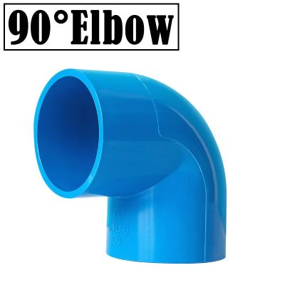 ；【‘； 2Pcs/Lot I.D20~63Mm PVC Pipe Connectors Water Supply Tube Elbow Straight Cross Tee Union Connectors Ball Valve Blue PVC Joints