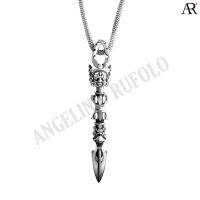 ANGELINO RUFOLO Pendant ดีไซน์ God Lancer จี้ห้อยคอ Stainless Steel 316L(สแตนเลสสตีล)คุณภาพเยี่ยม สีเงิน