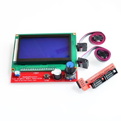 【Worth-Buy】 1เซ็ต/ล็อต12864 Lcd Ramps Smart Parts Ramps 1.4 Controller แผงควบคุม Lcd 12864 Display Monitor เมนบอร์ด Blue Screen Module
