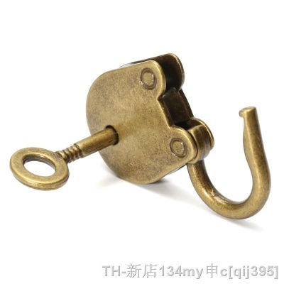 【CC】✉  1Set Metal Padlock Luggage Lock Antique Plated Jewelry Chest Hardware Decoration