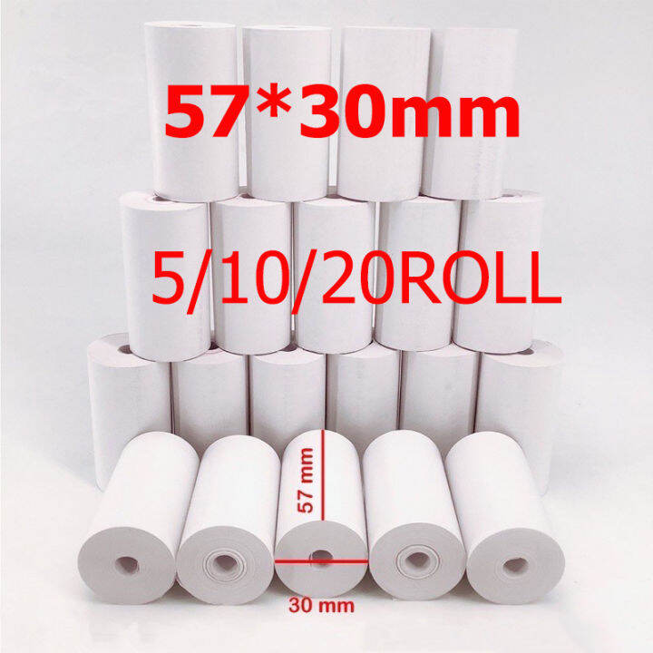 Thermal paper 57mm x 30mm Cash Register paper for Thermal Printer Cash