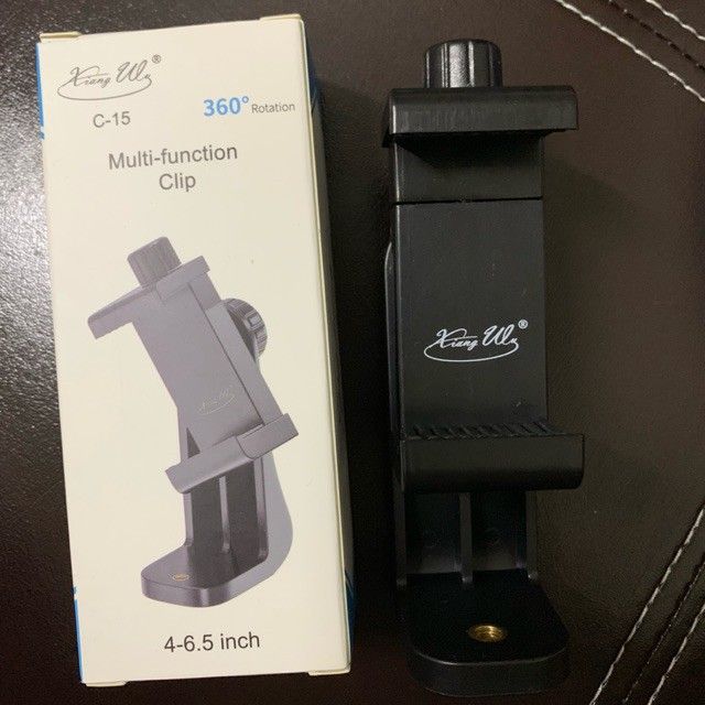 ที่ยึดโทรศัพท์dexun-multifunction-clip-c-15-หัวจับมือถือ-360-ต่อกับขาตังกล้อง-ไม้เซลฟี-ใช้ได้กับมือถือทุกรุ่น-ปรับได้-360-องศา-ของแท้ของใหม่