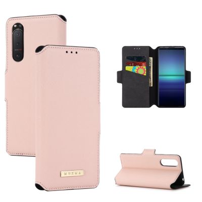 Casing Magnetik ฝาหลังสำหรับ Sony Xperia 1 5 10 II III IV เคสโทรศัพท์แบบพับปกหนังหรู