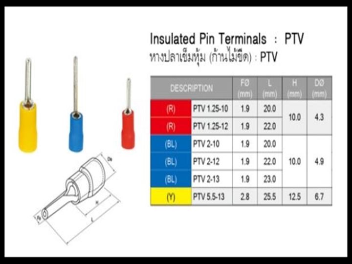 หางปลาเข็มหุ้ม-ก้านไม้ขีด-รุ่นptv-2-10-bl-100ชิ้น-แพ็ค