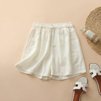 Factory Outlet Pure Linen Simple Casual Short Pants Female 23 Years Of Summer, New Loose Waist, Comfortable Commute,