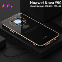 เคส Huawei Nova Y90เคสโทรศัพท์นิ่มดีไซน์ใหม่ฝาหลังใบเมเปิลสำหรับ Huawei Nova Y90 CTR-LX1 CTR-LX2