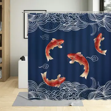 HOT Custom Photo Wall Paper Chinese Style Goldfish Pebbles Bamboo