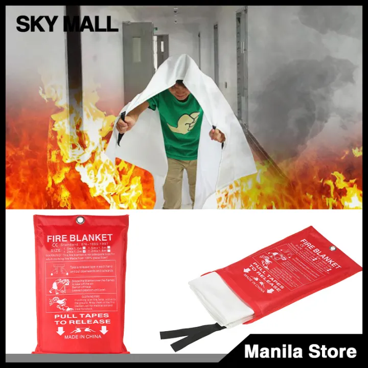 Emergency Fire Blanket Fiberglass Fire Flame Retardant Emergency