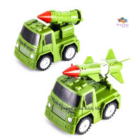 ProudNada Toys ของเล่นเด็ก รถถัง จรวด มิดไซน์ 2 คัน ฝาครอบ TANK MILITARY NO.2293-1C