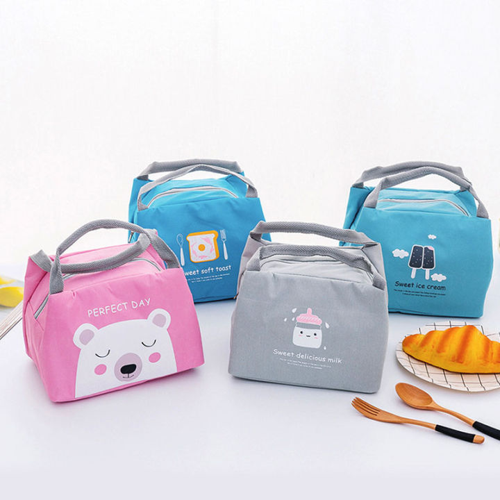 Mini Lunch Bag Thermal Insulated Storage Box Tote Pouch Container ...