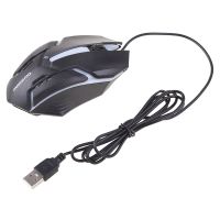 เมาส์สำหรับเล่นเกม PC Gaming Mice, 1200ปรับ DPI เมาส์แบบมีสายตามหลักสรีรศาสตร์,7สี Gradient Light,เมาส์สำหรับเล่นเกมที่สะดวกสบาย