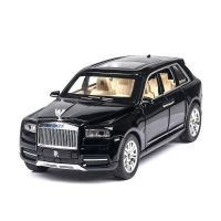 1:24ม้วน Cullinan รถโลหะผสมรุ่นขนาดใหญ่จำลอง SUV รถโลหะรุ่นที่มีแสงเสียงดึงกลับ6ประตูเปิด