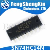 10pcs/lot  NEW 74HC14N SN74HC14N 74HC14 DIP-14 HEX SCHMITT-TRIGGER INVERTERS WATTY Electronics