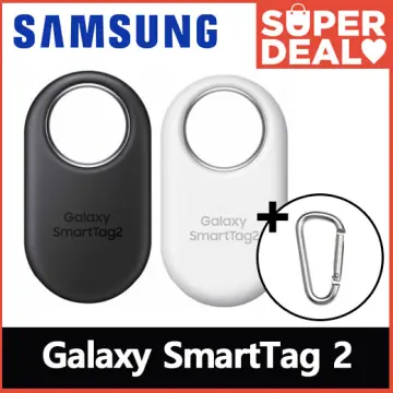  SAMSUNG Galaxy SmartTag2, Bluetooth Tracker, Smart Tag GPS  Locator Tracking Device, Item Finder for Keys, Wallet, Luggage, Pets, Use  w/Phones and Tablets Android 11 or Later, 2023, 1 Pack, White : Electronics