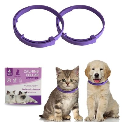 Calming Collar สำหรับแมว Safety Dog Pheromone Calming Collar ลดความวิตกกังวลของสัตว์เลี้ยง Relax Stress Appeasing ปลอกคอซิลิโคน