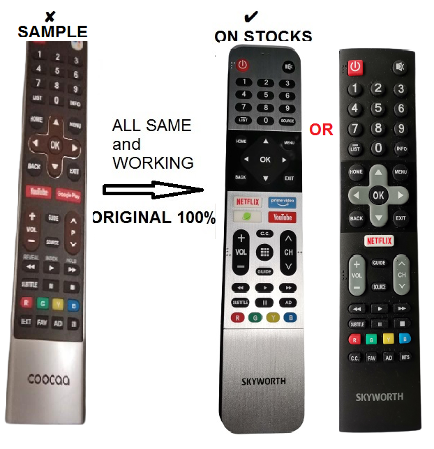 [ORIG.] C00CAA Remotes alternative Skyworth Original Remote plus[FREE