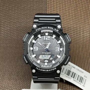 Casio W-737H-1A2 Illuminator Black Resin Digital Dual Time Sporty Men's  Watch