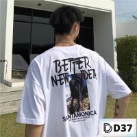 ?พร้อมส่ง? D37-เสื้อผู้ชาย/ผู้หญิง S-XXXL เสื้อยืดแขนสั้น สไตล์เกาหลีผู้ชายเสื้อยืดแฟชั่น ผ้านิ่มดีใส่สบาย