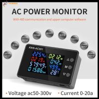 HUWBDH จอแสดงผล LED AC 50-300V เครื่องตรวจจับพลังงานชิปเฉพาะ AC wattmeter ดิจิตอลโวลต์มิเตอร์แอมมิเตอร์ 8 in 1 เครื่องวัดพลังงาน