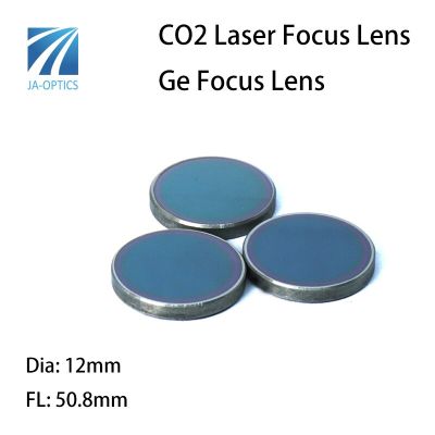 JA-Optics Hot Sale Dia12 FL50.8m Ge Lens CO2 Laser Germanium Focus Lens For Laser Engraving Cutting Machine