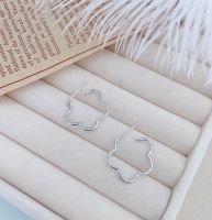 goodgift_station-Flower earrings sterling silver needle ต่างหูแบบเจาะ รูปทรงดอกไม้