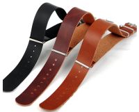 yiqtft Zulu Leather Watch Strap Watchbands Black Leather 18mm 20mm 22mm For Note G10 For Suunto Generic