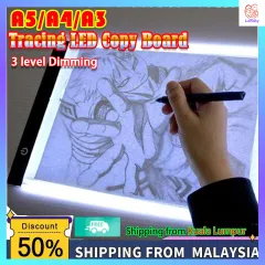 A3 Large-size Light Box 3 Level Dimmable LED Drawing Board Tracing Light  Pad Drawing Toy Flat Sketch Animation Copy Board
