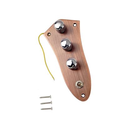 ；‘【；。 JB Bass Wired Loaded Control Plate Harness Switch Knobs Alloy Red Bronze