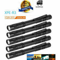 D2 5Pcs XPE-R3ไฟฉาย LED แบบพกพาปากกาไฟฉายคลิป Mini ทันตแพทย์ Light Penlight AAA Penholder Lanterna โคมไฟ