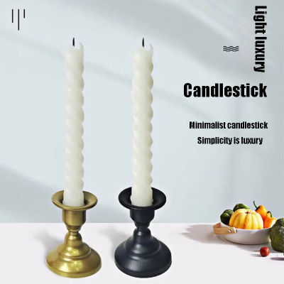 Simple Candle Holders Table Decoration For Candlelight Dinner European Style Candlestick Classic Candle Holder Dual-use Metal Candlestick