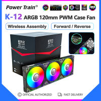 K-12kit รถไฟฟ้าแบบย้อนกลับพัดลมคอมพิวเตอร์5V 3PIN Argh 4PIN PWM 120Mm CPU พัดลมทำความเย็น