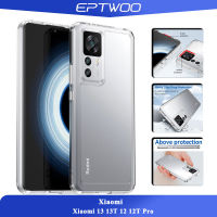 EPTWOO Xiaomi 13 13T 12 12T Pro เคสเคสโทรศัพท์ลายลูกอมกันกระแทกสีทึบใสพร้อม XSC-01ป้องกันหลายชิ้นฝาหลังอะคริลิค