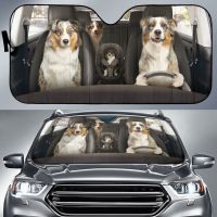 【CW】 Australian Shepherd AutoShade 04 Car Accessories Windshield Sunshade CustomPattern Sunshade