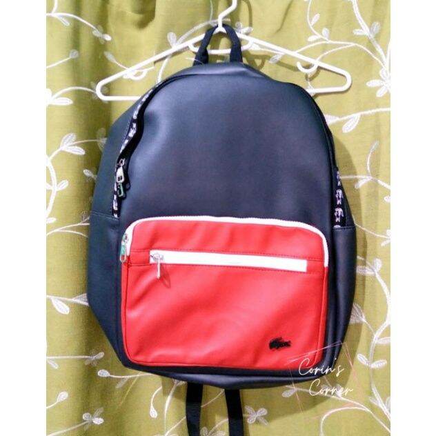 Lacoste Leather Backpack Lazada PH