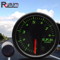 2" 52mm car tachometer for boat motor 12V 1-10 Cylinder 7 colors rpm meter gauge auto outboard engine tachometer shift light led