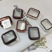 รุ่นใหม่ ?( พร้อมส่ง ) ?เคส PC + กันรอยหน้าจอ  เคสกระจก ใช้ได้กับ Smart Watch s Se 6 5 4 ขนาด 40mm 44mm