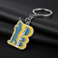 1Pc Anime Detective Conan Figure Keychain Necklace Detective Boys Communicator Cosplay Keyring Men Car Hanging Key Holder gift