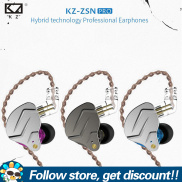 KZ ZSN Pro Metal Earphones 1BA+1DD Hybrid Technology HIFI Bass Earbuds In