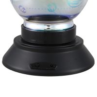 3D Colorful Glass Night Light Cover Decorative Table Lamp USB/AA Battery Power Automatic Rotating LED Meteor Light