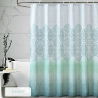 European Palace Flowers Shower Curtain Household Thickened Polyester Bathroom Curtain Waterproof Toilet Printed Partition Fabric