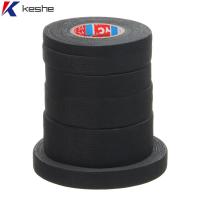 KESHE 15M ความกว้าง 9/15/19/25/32MM เทปพันสายไฟ เครื่องทอผ้า สายเคเบิลคงที่ กาว ทนความร้อน เทปพันสายไฟ ผ้าผ้า