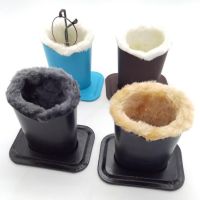 【cw】hot Leather Eyeglass Holders Sunglass Stands With Soft Lining Holder Safe Lined Glasses