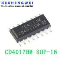 ชิปเซ็ต IC แบบใหม่ดั้งเดิม CD4017 SOP16 CD4017BM 10ชิ้น CD4017B แบบ SOP-16 SMD