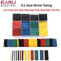 127-750pcs Heat-shrink Tubing Thermoresistant Tube Heat Shrink Wrapping Kit Electrical Connection Wire Cable Insulation Sleeving Electrical Circuitry