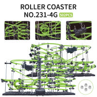 Roller Coaster รันเวย์เกม Ball Track ชุดของเล่นเด็กรุ่นการทดลองวิทยาศาสตร์ Creative Building Block ของเล่นสำหรับเด็ก