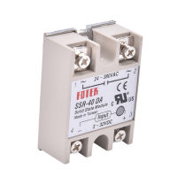 โซลิดสเตท40A รีเลย์ SSR อุตสาหกรรม Null พร้อมธงป้องกัน SSR-40DA 40A DC ควบคุม AC