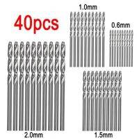 40ใน1 Wist ชุดเครื่องมือเจาะ0.6/1.0/1.5/2.0Mm ความเร็วสูง Hss เหล็กเครื่องเจาะขนาดเล็กบิดดอกสว่านสำหรับงานไม้อะลูมิเนียมพลาสติก