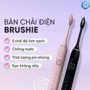 Bàn Chải Điện Brushie Tích Hợp Máy Rửa Mặt 5 Chế Độ Công Nghệ Sóng Âm Sonic