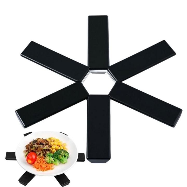 พับ-trivets-สำหรับจานร้อน-potholder-รถไฟเหาะ-placemat-เสื่อทนความร้อนสำหรับจานร้อนลื่น-trivets-สำหรับโต๊ะในครัว