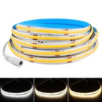 24V DC12V LED Strip Lights COB LEDs Super Bright Ra 90 1m 2m 3m 5m Kitchen Cabinet Wall Lighting Home Room Decoration LED Strip Lighting